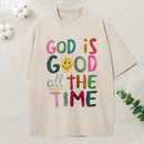 God Is Good All The Time Christian Washed T-Shirt