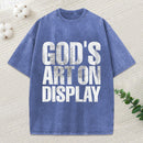 God'S Art On Display Christian Washed T-Shirt