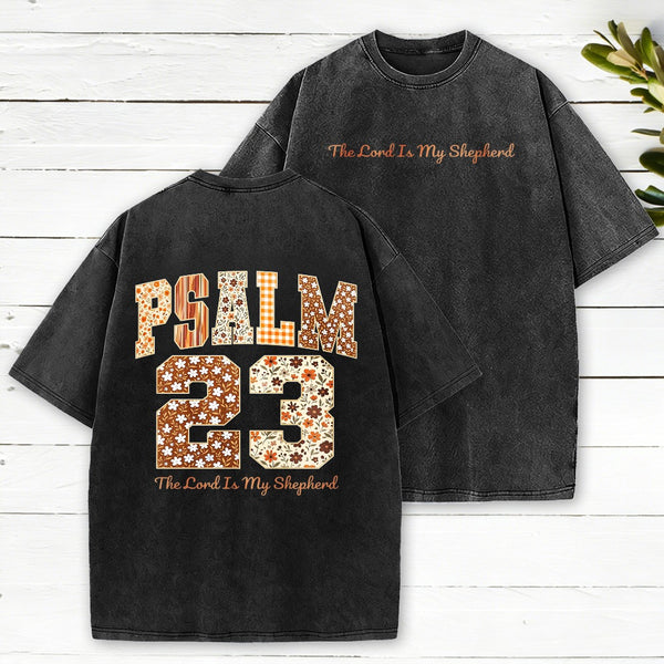 Psalm 23 The Lord Is My Shepherd Christian Heavy Cotton T-Shirt