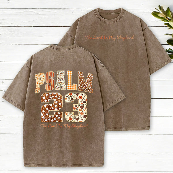 Psalm 23 The Lord Is My Shepherd Christian Heavy Cotton T-Shirt