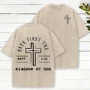 Seek First The Kingdom Of God Christian Heavy Cotton T-Shirt