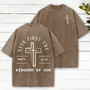 Seek First The Kingdom Of God Christian Heavy Cotton T-Shirt