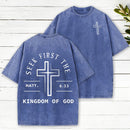 Seek First The Kingdom Of God Christian Heavy Cotton T-Shirt
