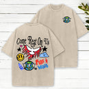 Come Rest On Us Christian Washed T-Shirt