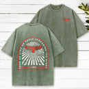 Soar Up Like An Eagle Spreading It'S Wings Christian Washed T-Shirt