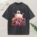Every Knee Shall Bones Christian Washed T-Shirt