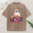 Every Knee Shall Bones Christian Washed T-Shirt