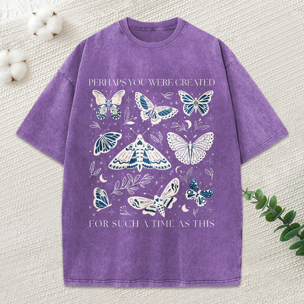 Perhaps You Were Created Christian Washed T-Shirt