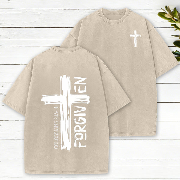 Forgiven Christian Washed T-Shirt