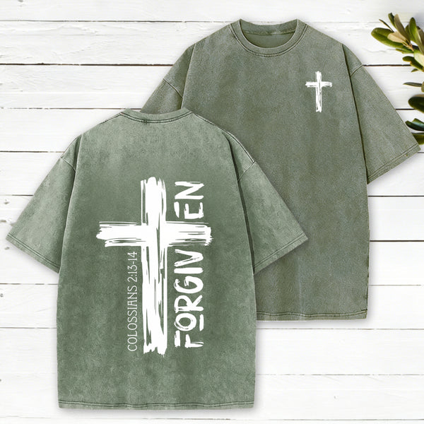 Forgiven Christian Washed T-Shirt