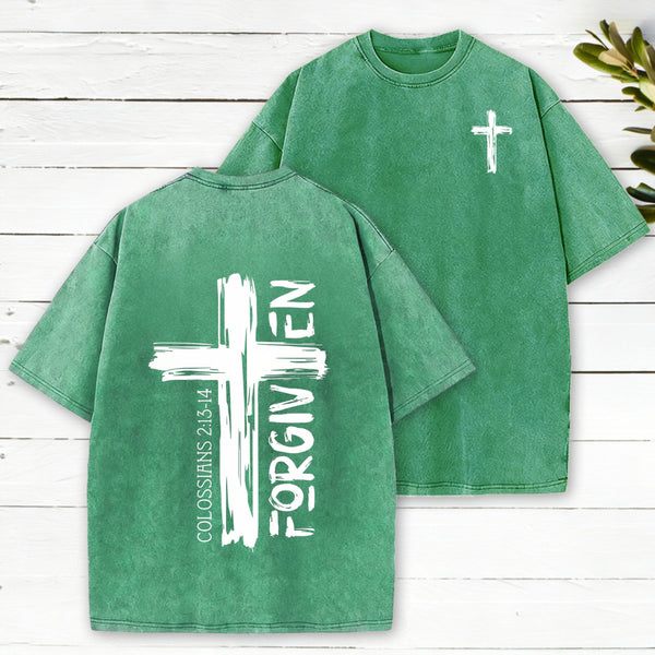 Forgiven Christian Washed T-Shirt