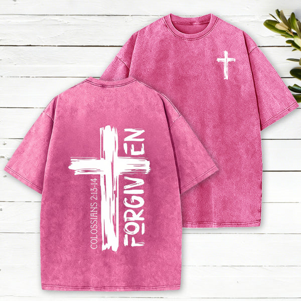 Forgiven Christian Washed T-Shirt