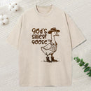 God'S Silliest Goose Christian Washed T-Shirt