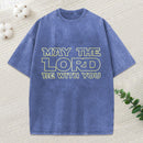 May The Lord Be With You Christian Washed T-Shirt