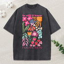 Be Still And Know Boho Christian Washed T-Shirt