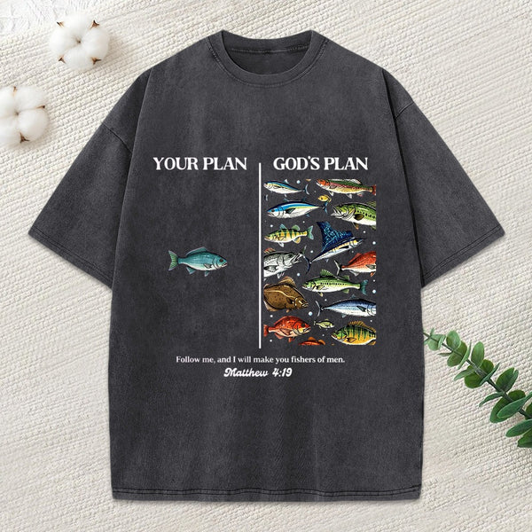 Your Plan Gold'S Plan Christian Washed T-Shirt