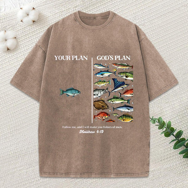 Your Plan Gold'S Plan Christian Washed T-Shirt