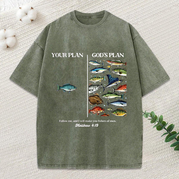 Your Plan Gold'S Plan Christian Washed T-Shirt