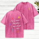 For I Know The Plans Christian Washed T-Shirt
