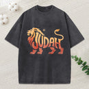 Lion Of Judah Christian Washed T-Shirt