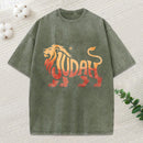 Lion Of Judah Christian Washed T-Shirt