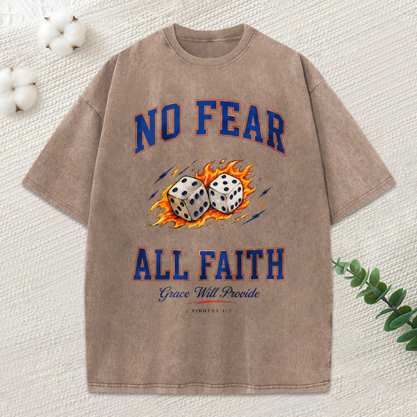 No Fear All Faith Christian Washed T-Shirt