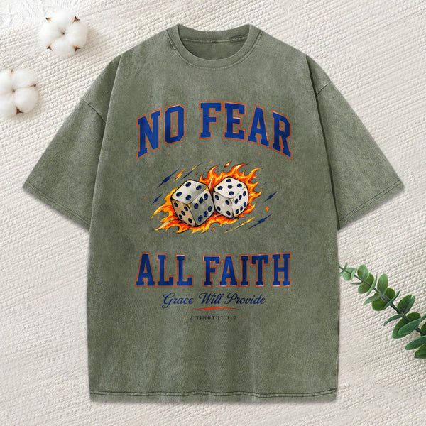 No Fear All Faith Christian Washed T-Shirt