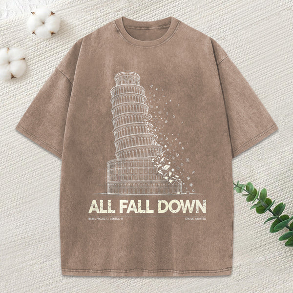 All Fall Down Christian Washed T-Shirt