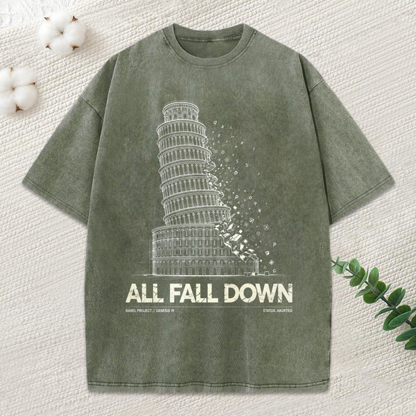 All Fall Down Christian Washed T-Shirt
