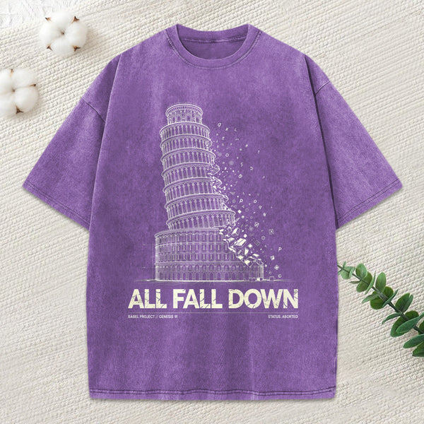 All Fall Down Christian Washed T-Shirt