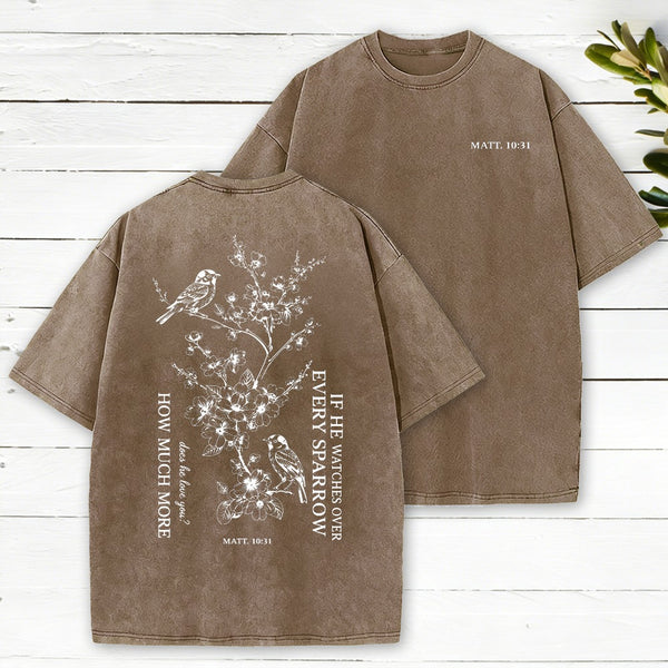 How Much More Christian Washed T-Shirt