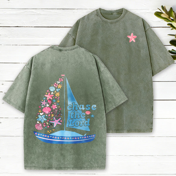 Chase The Lord Christian Washed T-Shirt