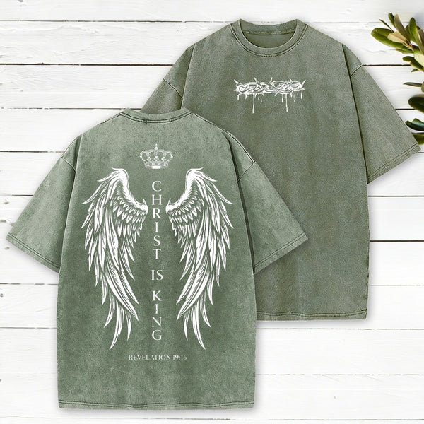 Christ Is King Christian Washed T-Shirt