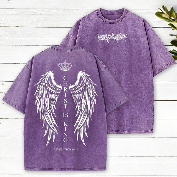 Christ Is King Christian Washed T-Shirt