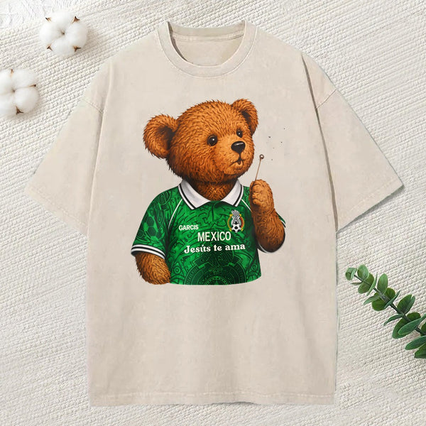 Jesus Loves You Christian Washed T-Shirt