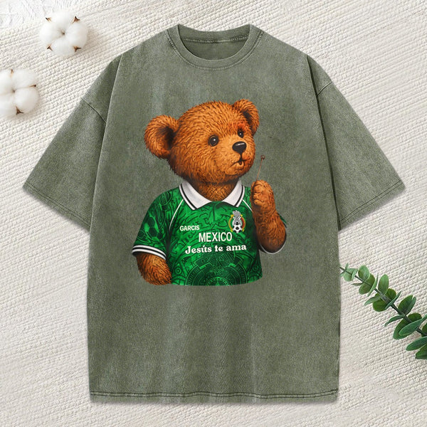 Jesus Loves You Christian Washed T-Shirt