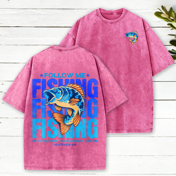 Fishers Of Men Christian Washed T-Shirt