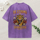 Be Strong And Courageous Christian Washed T-Shirt