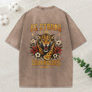 Be Strong And Courageous Christian Washed T-Shirt