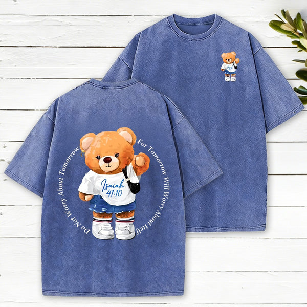 Do Not Worry About Tommorrow Christian Washed T-Shirt
