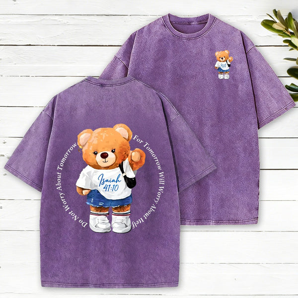 Do Not Worry About Tommorrow Christian Washed T-Shirt