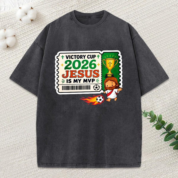 Jesus Is My Mvp Christian Washed T-Shirt