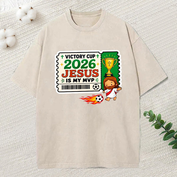 Jesus Is My Mvp Christian Washed T-Shirt