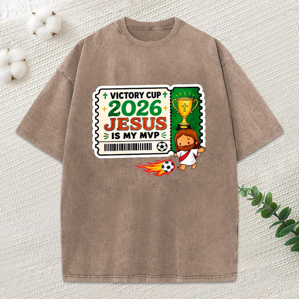 Jesus Is My Mvp Christian Washed T-Shirt