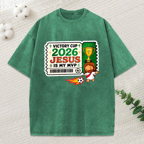 Jesus Is My Mvp Christian Washed T-Shirt