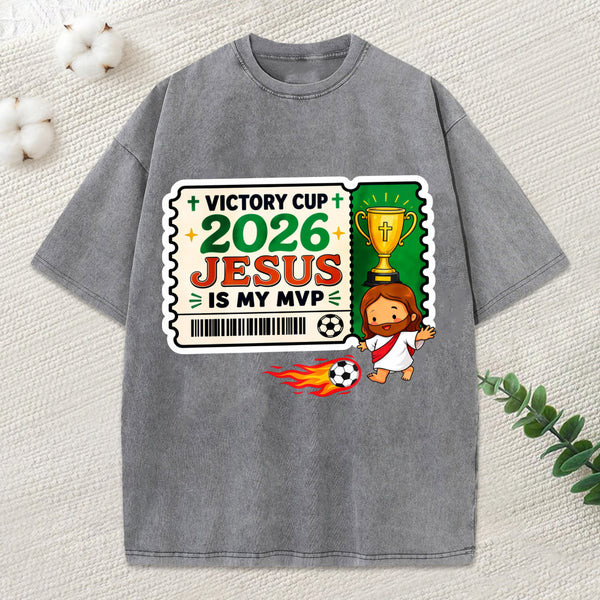 Jesus Is My Mvp Christian Washed T-Shirt