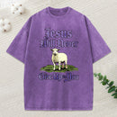 Jesus Will Never Give Up On You Christian Washed T-Shirt