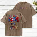 Fear No Evil Christian Washed T-Shirt