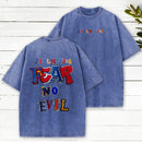 Fear No Evil Christian Washed T-Shirt