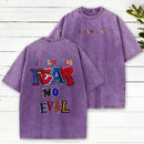 Fear No Evil Christian Washed T-Shirt